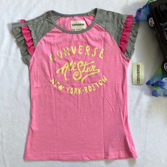Converse NWT Short Sleeves Top for Girls Various - Picture 2 of 9